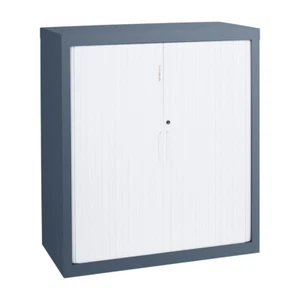 Tambour Cupboard - 1200mm Wide 675mm High with 2 Shelves - Picture 1 of 11