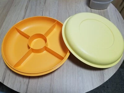 Tupperware Schlemmerrunde Servier & Dip Snackbox Serviertablett - Bild 1 von 4