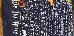 HP inspired minky blanlet - Picture 1 of 3