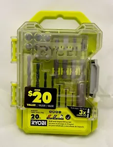 Drill And Impact Drive Kit (20-piece) RYOBI Set Oxide Coated Black Bits Bit NEW - Picture 1 of 3