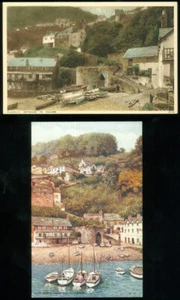 CLOVELLY, ENGLAND - 2 POSTCARDS - Picture 1 of 1