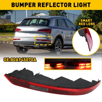 右握乘客侧后保险杠灯适用于奥迪 Q5 2018 - 2023 下尾停止灯 — 第 1/4 张图片