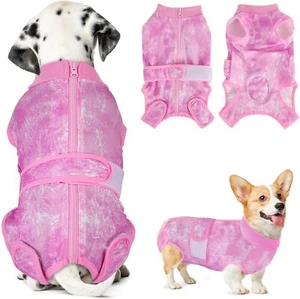 SlowTon Hunde Chirurgie Genesungsanzug, XL - Batik Pink - Bild 1 von 7