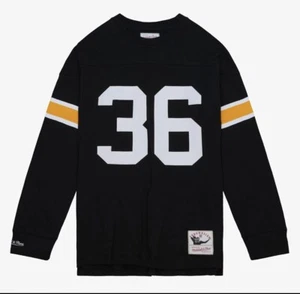 T-shirt uomo Mitchell & Ness NFL N&N LS STEELERS 1996 JEROME BETTIS - Foto 1 di 4