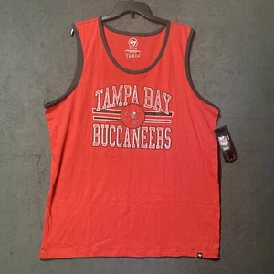 ‘47 Tampa Bay Buccaneers Men's NFL Tank Top Size 3XL Red/Black NFL Team Apparel - Picture 1 of 7