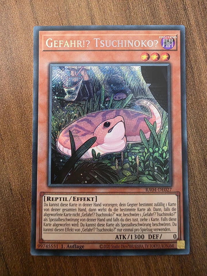 Yu-Gi-Oh! RA04-DE027 Gefahr!? Tsuchinoko? Secret Rare NM 1st - Bild 1 von 1