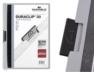 25 Pièce Durable Dossier à Pince Duraclip 30, Films Rigides, À 30 Feuille Dans - Afbeelding 1 van 8
