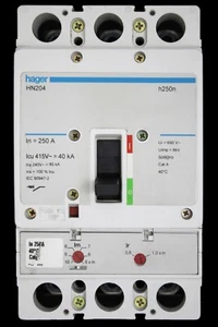 HAGER 250 AMP 40kA TRIPLE POLE MCCB HN204 H250N - Picture 1 of 6