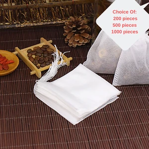 Non-Woven Drawstring Filter Bags for Tea/Herbs in Many Sizes and Quantities - Picture 1 of 4
