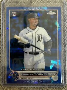 Spencer Torkelson 2022 Topps Chrome Update Sapphire Rookie Debut RC #US231