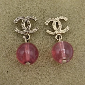 Authentic CHANEL Earrings Glass - Picture 1 of 6