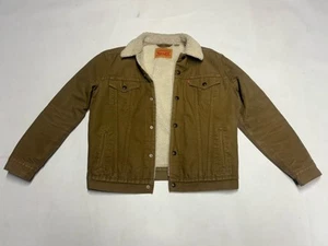 Levi's Giacca Uomo Sherpa Camionista Tela Cougar Grande 16365-0122 - Foto 1 di 11