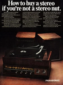 Stereo Panasonic 1967: dado stereo pubblicità stampa vintage - Foto 1 di 1