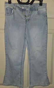 Girls Charlotte by Cato Size 14 Nwot Blue Jean Capri - Picture 1 of 4