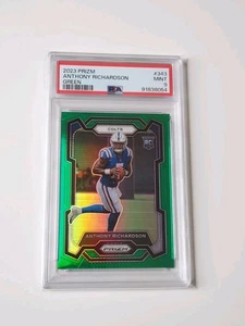 Panini Prizm 2023 Anthony Richardson Colts Rookie RC Green NFL PSA 9 - Bild 1 von 2