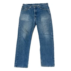 Vintage Levis Men 36x30 Blue Denim Pant 90s Washout Fade Thrashed 505 - Picture 1 of 13