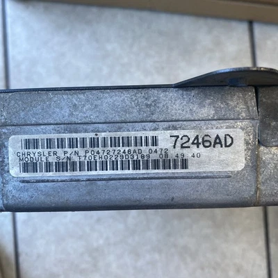 P04727246AD ecm ecu computer 1999 Dodge Caravan or Plymouth Voyager 0472 - Image 1 of 4