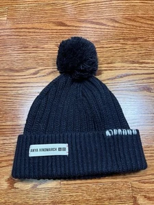 Anya Hindmarch Uniqlo Kids Knit HEATTECH Beanie NAVY Hat S/M - Picture 1 of 3
