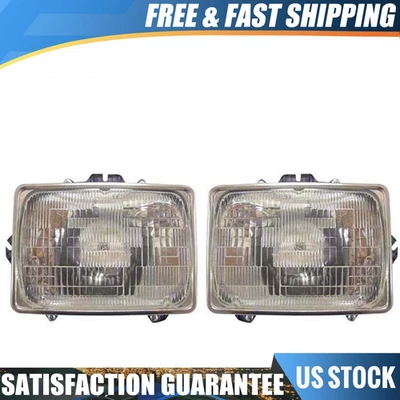 2PCS TYC Headlight Assembly Left Right For Ford E-150 2003 2004 2005 2006 2007 - Image 1 of 4