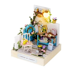 DIY Miniature Dollhouse Kit with Furniture, 1:24 Scale Creative Room Mini Woo... - Picture 1 of 7