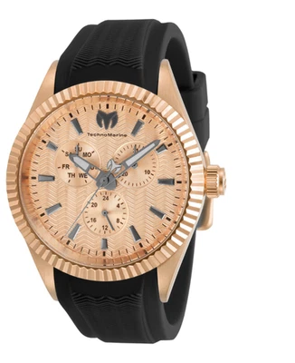 Reloj TechnoMarine Sea Dream Hombre - 42mm, Negro (TM-719026) Negro y Oro Rosa Foto 1 de 4
