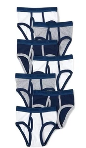 Slip intimo Gymboree ragazzo taglia 10-12 basic nuovo in confezione bianco navy grigio - Foto 1 di 1