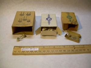 3 Vintage OLD HARDWARE STOCK White Insulated Staples BLAKE + RODALE ephemera - Picture 1 of 12