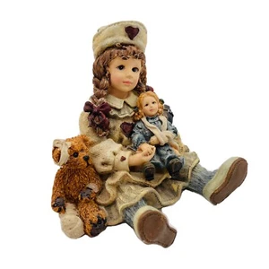 Estatuilla de oso de Boyds niño de ayer 1995 Katherine con Amanda y Edmund 3505 - Imagen 1 de 9
