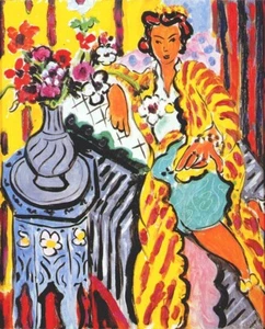 Odalisque in Yellow Robe Henri Matisse Fauvist Interior Giclée Reproduction - Picture 1 of 2