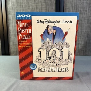 Vintage Walt Disney's 101 Dalmatians 300 Piece Movie Poster Puzzle SEALED - Picture 1 of 13
