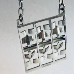 Ton Vigeland Norway Designs Halskette Anhänger Sterlingsilber Norweger Vintag... - Bild 1 von 12