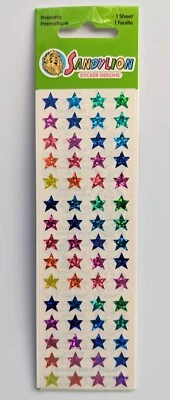 Vintage SandyLion Prismatic Mini Colorful Stars Stickers Sealed - Image 1 of 2