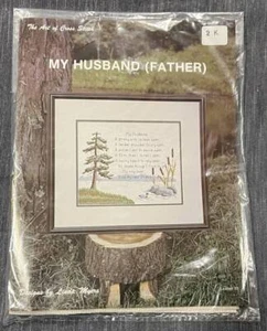 The Art of Cross Stitch MY HUSBAND Linda Myers Designs Kit Leaflet 10 - Picture 1 of 3