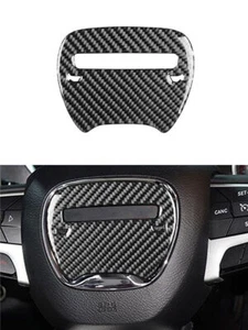 For Dodge Challenger 2015-2020 Carbon Fiber Steering Wheel Trim Cover Decor - Foto 1 di 11