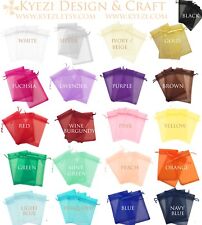 2"x3" Sheer Drawstring Organza Bags Jewelry Pouches Wedding Party Favor Gift Bag