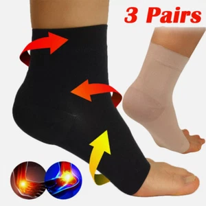 3 Pairs Neuropathy Socks, Foot Compression Sleeve For Pain, Anti Fatigue Support - Picture 1 of 15