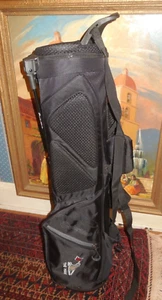 USED TAYLORMADE "THE HAY" STAND BAG / 3 WAY DIVIDE / BLACK /NO RAINCOVER. - Picture 1 of 8