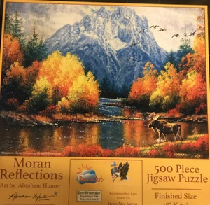 PUZZLE SUNSOUT "MORAN REFLECTIONS" 500 PIECE 18" X 24" Abraham Hunter Art FreeSh - Picture 1 of 3