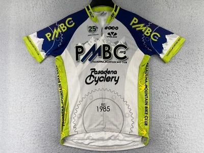 Camiseta deportiva de ciclismo Voler adulto grande gris verde azul PMBC Pasadena MTB Club 1/2 cremallera Foto 1 de 4