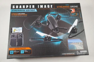 Sharper Image Video Streaming Drone 2.4 GHz LED Lights Auto Pilot 250 Ft Range - Picture 1 of 9