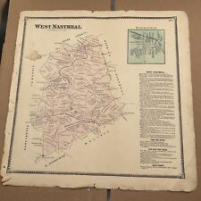 Original 1873 Atlas Map West Nantmeal PA Chester County A R Witmer Businesses