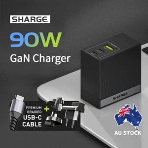 SHARGE SHARGEEK USB C Fast Charger Wall Charger GaN Charger 90W 100W AU EU US - Picture 1 of 9