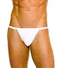 Kiniki Cuba Swim Tanga White Poly Lycra Men&#39;s Swimwear Made in England