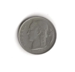 1958 Belgium - 1 Franc - 747 - Copper Nickel - 4g - Picture 1 of 2