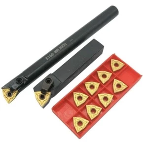 S16Q-MWLNR08 16mm MWLNR1616H08 Lathe Turning Tool Holder + 10X WNMG0804 Insert - Picture 1 of 5