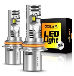 Oxilam Upgraded 9004 LED Bulbs 20000 Lumens 600% Brighter HB1 Bulbs Pack Of 2 - Picture 1 of 6