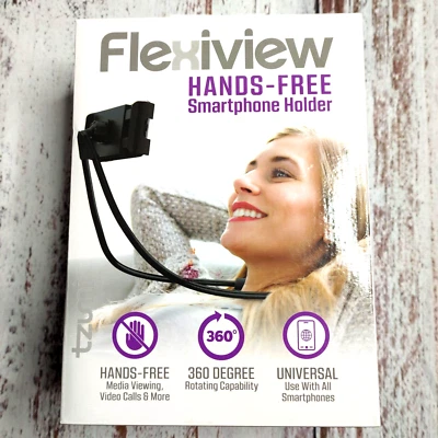 NEW Tzumi Flexiview Hands-Free Smartphone Holder 360° Rotating Universal SEALED - Image 1 of 4