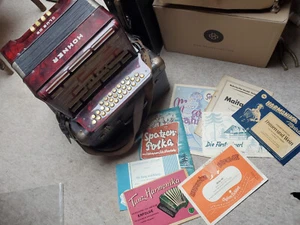 Nice old Hohner Club IIIB III B diatonic button accordion C/F needs some service - Picture 1 of 13