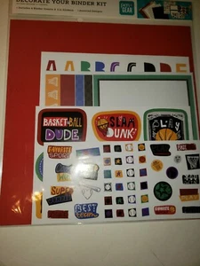 Decorate Your Binder Kit - Sports 4 Binder Inserts 111 Stickers - Picture 1 of 2