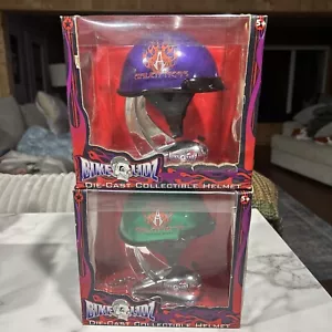 2 Bike Lidz Die Cast Collectible Helmet Arlen Ness Motorcycles 1/2 Scale - Picture 1 of 6